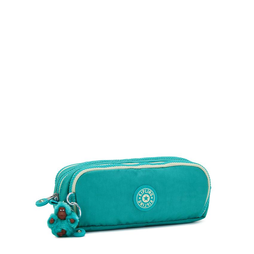 Kipling Gitroy Pencil Cases Turquoise | UKKi2139B