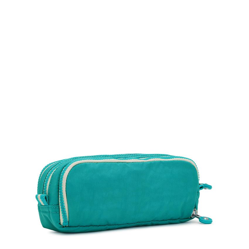 Kipling Gitroy Pencil Cases Turquoise | UKKi2139B