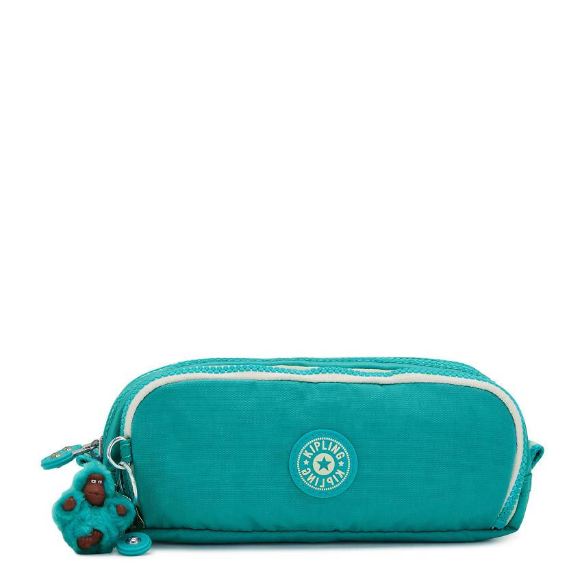 Kipling Gitroy Pencil Cases Turquoise | UKKi2139B