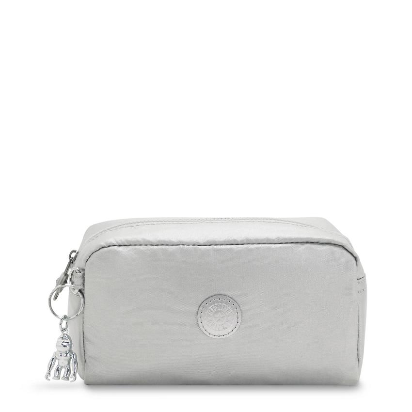 Kipling Gleam Pencil Cases Silver | UKKi2144S
