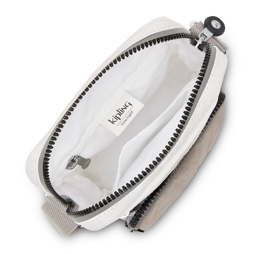 Kipling Gunne Crossbody Bags White Grey | UKKi1603A