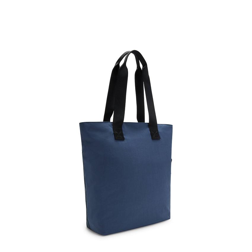 Kipling Hanifa Tote Bags Blue | UKKi1761P