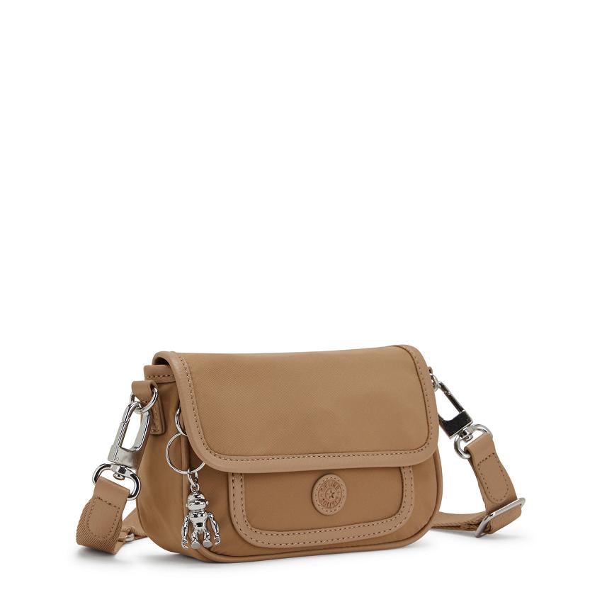 Kipling Inaki Small Crossbody Bags Khaki | UKKi1607J
