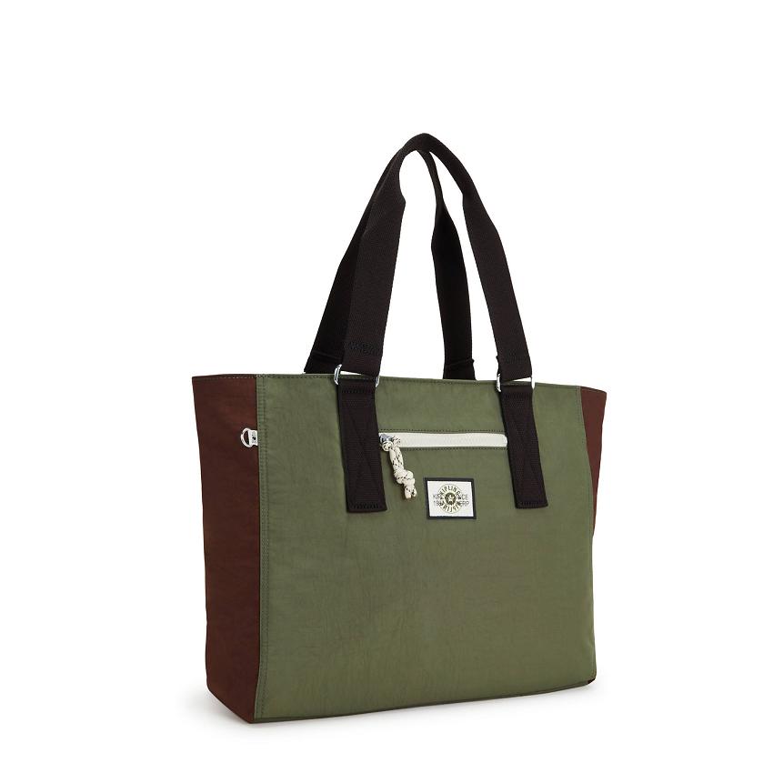 Kipling Jodi M Tote Bags Olive | UKKi1765G