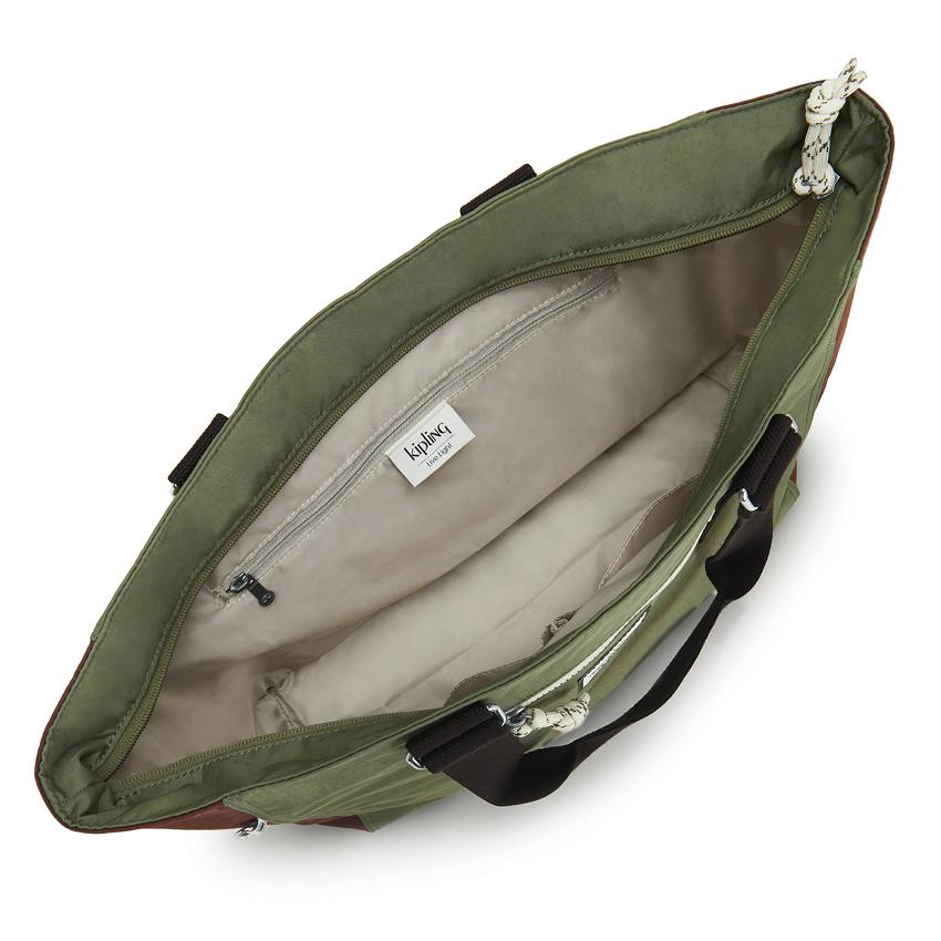 Kipling Jodi M Tote Bags Olive | UKKi1765G