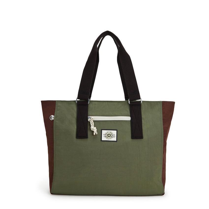 Kipling Jodi M Tote Bags Olive | UKKi1765G