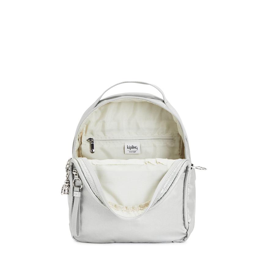 Kipling Kae Travel Backpacks Silver | UKKi1437B