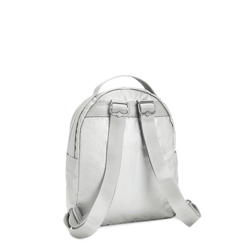 Kipling Kae Travel Backpacks Silver | UKKi1437B