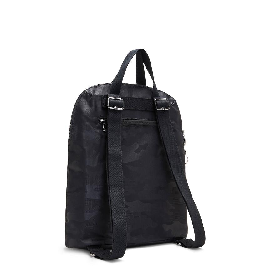 Kipling Kazuki Laptop Backpacks Black Camo | UKKi1320O