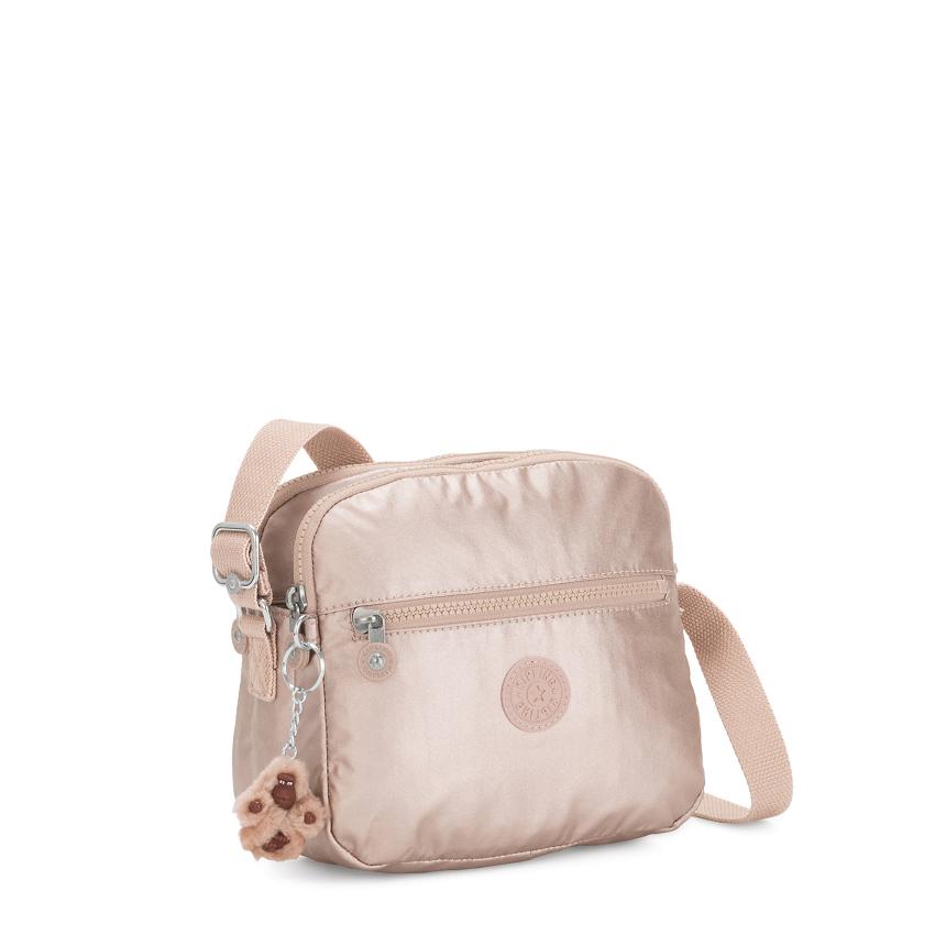 Kipling Keefe Metallic Handbags Metal | UKKi1806Q