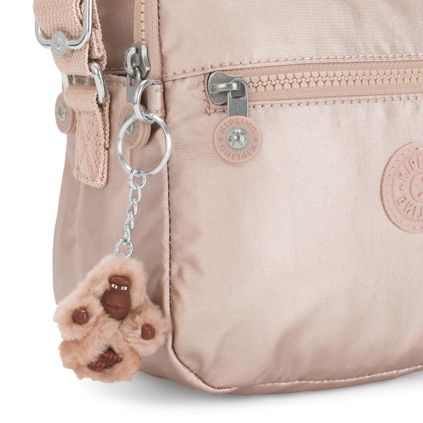 Kipling Keefe Metallic Handbags Metal | UKKi1806Q