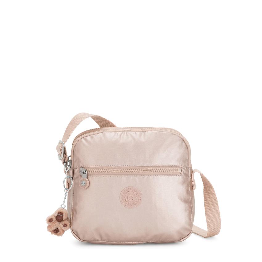 Kipling Keefe Metallic Handbags Metal | UKKi1806Q