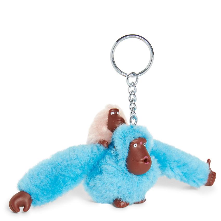 Kipling Mom And Baby Keychains Blue | UKKi1016F