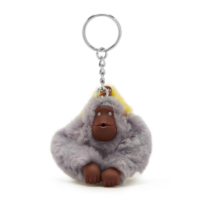 Kipling Mom And Baby Keychains Grey | UKKi1015S