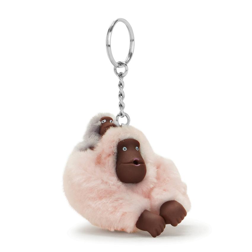 Kipling Mom And Baby Keychains Pink | UKKi1010U