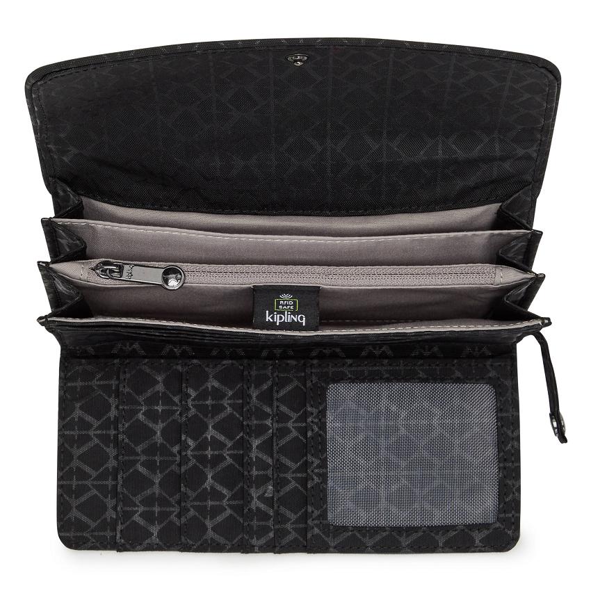 Kipling Money Land Wallets Black | UKKi1164S