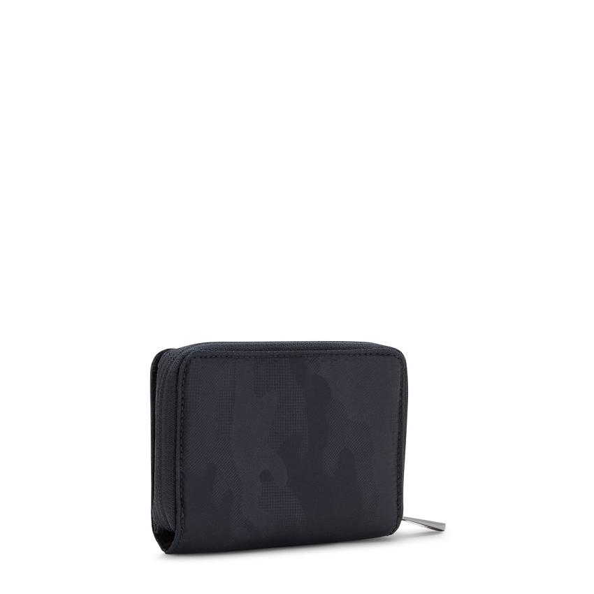 Kipling Money Love Wallets Black Camo | UKKi1177M