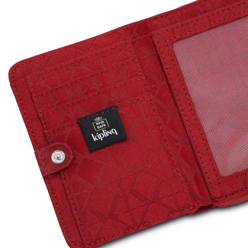 Kipling Money Love Wallets Red | UKKi1172V