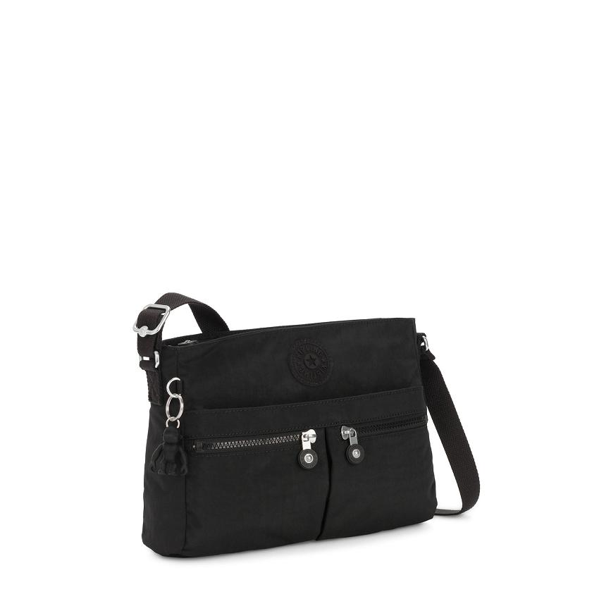 Kipling New Angie Crossbody Bags Black | UKKi1642T