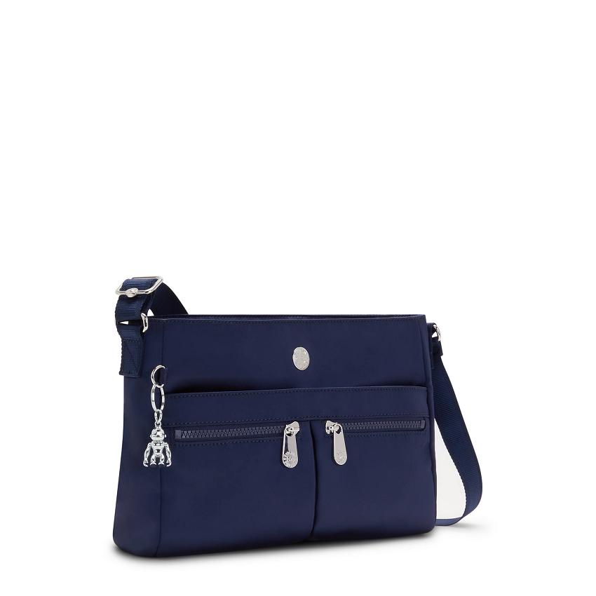 Kipling New Angie Crossbody Bags Blue | UKKi1639W