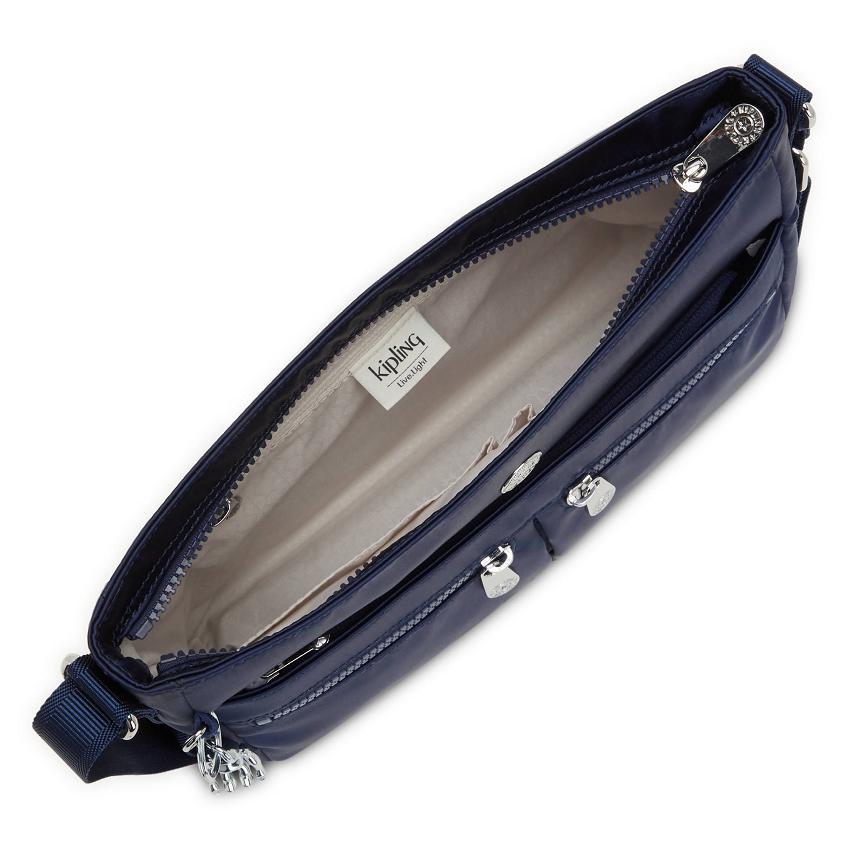 Kipling New Angie Crossbody Bags Blue | UKKi1639W