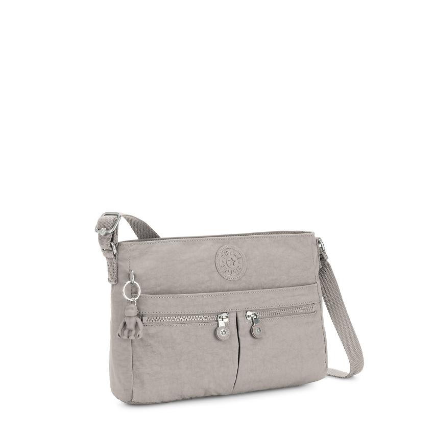 Kipling New Angie Crossbody Bags Grey | UKKi1643Y