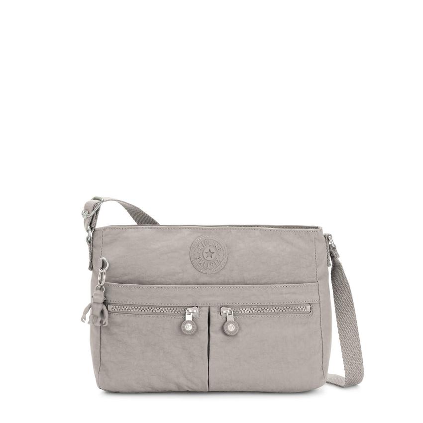 Kipling New Angie Crossbody Bags Grey | UKKi1643Y