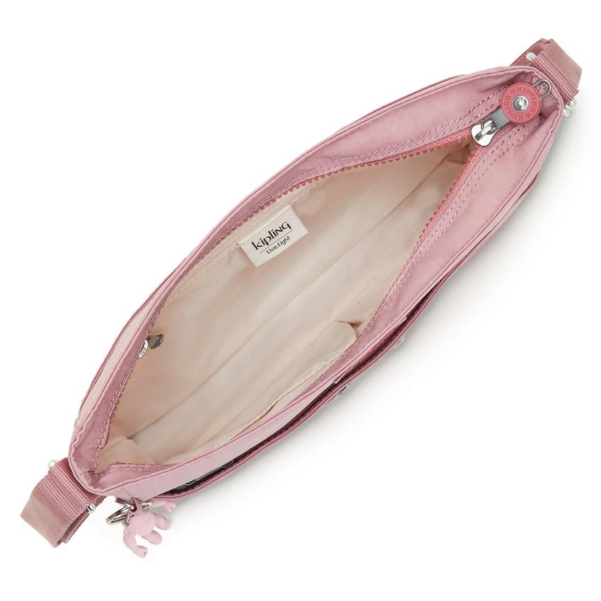 Kipling New Angie Crossbody Bags Lavender Pink | UKKi1647A