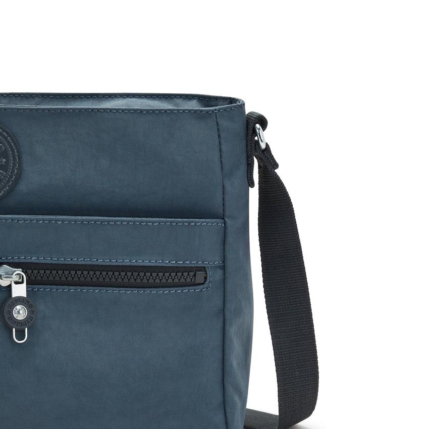 Kipling New Angie Crossbody Bags Navy Grey | UKKi1648S
