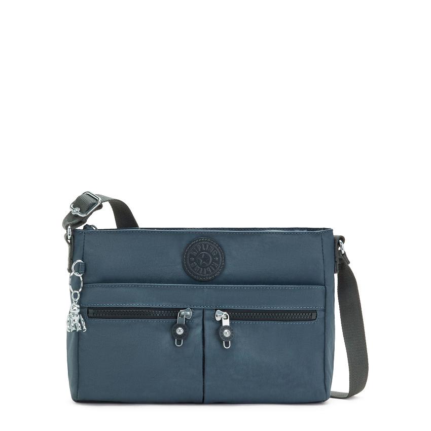 Kipling New Angie Crossbody Bags Navy Grey | UKKi1648S