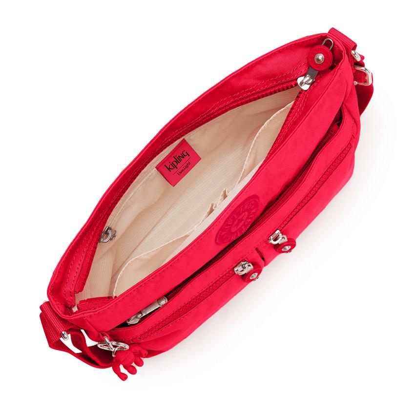Kipling New Angie Crossbody Bags Red | UKKi1640E