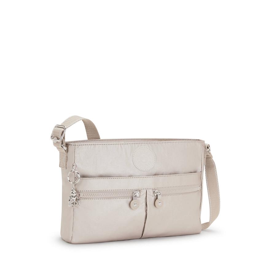 Kipling New Angie Metallic Handbags Metal | UKKi1808F