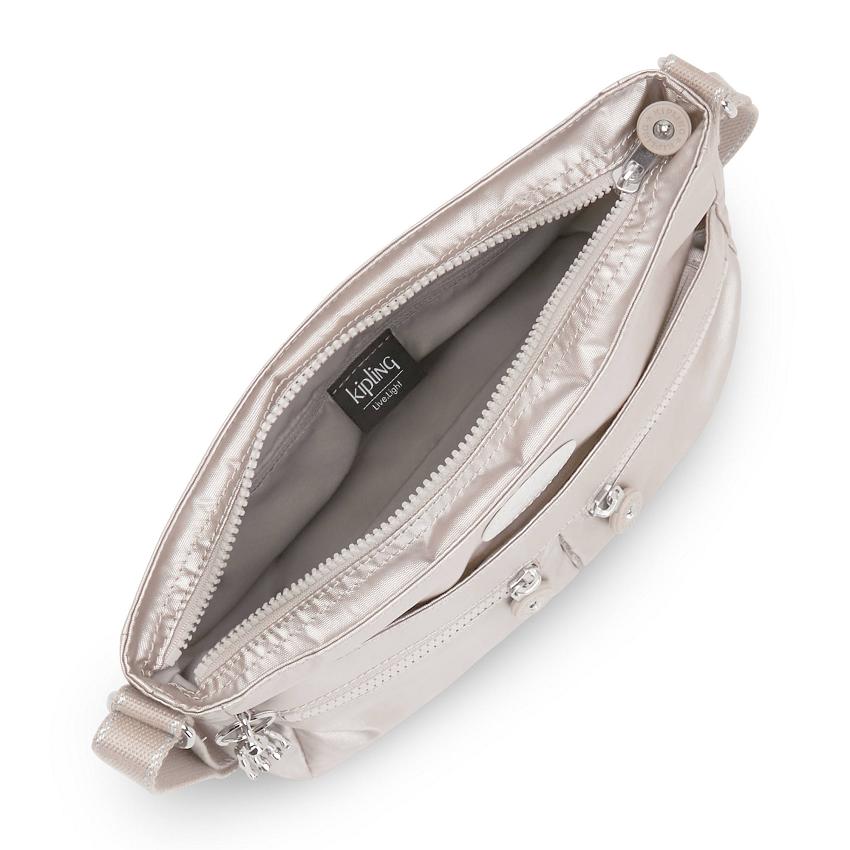 Kipling New Angie Metallic Handbags Metal | UKKi1808F