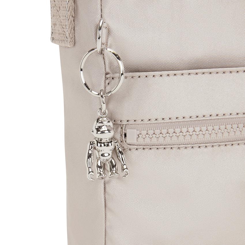 Kipling New Angie Metallic Handbags Metal | UKKi1808F