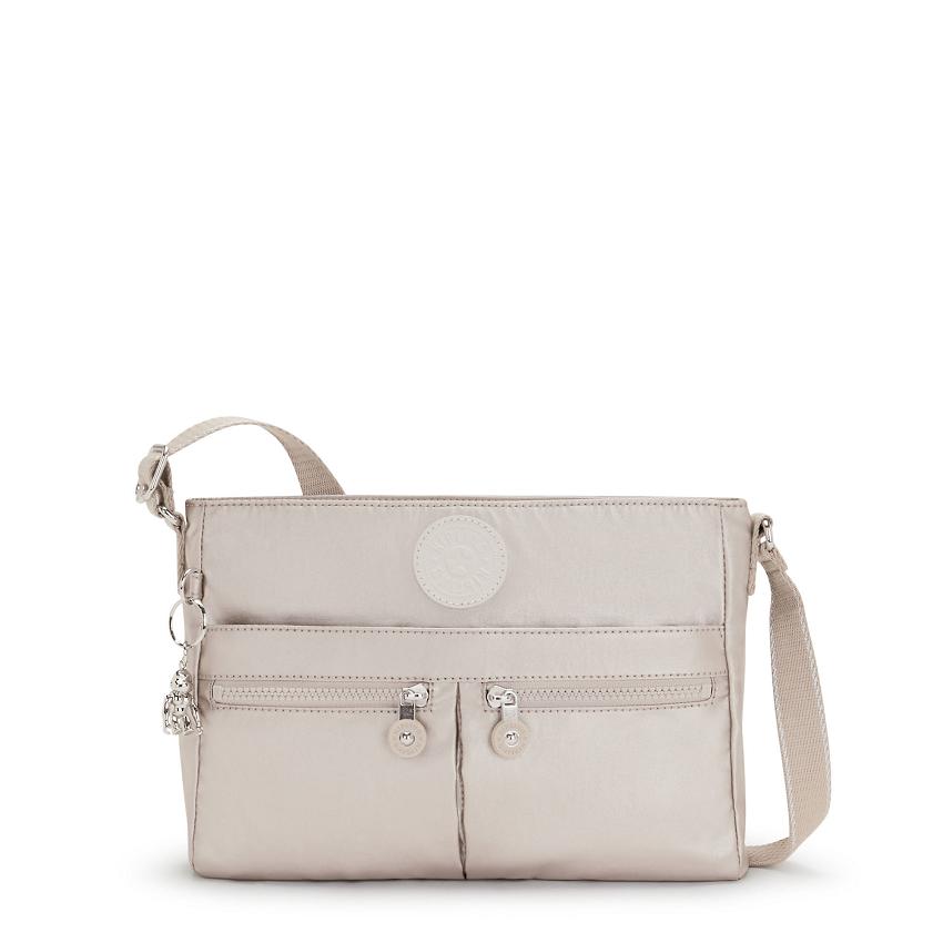 Kipling New Angie Metallic Handbags Metal | UKKi1808F