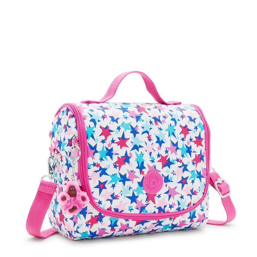 Kipling New Kichirou Lunch Bags Blue Pink | UKKi2110O