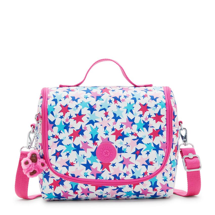 Kipling New Kichirou Lunch Bags Blue Pink | UKKi2110O