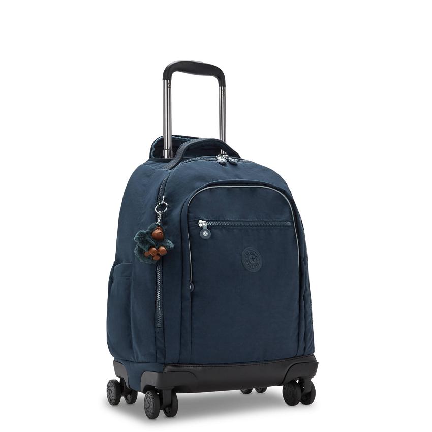 Kipling New Zea Rolling Backpacks Blue | UKKi2153I