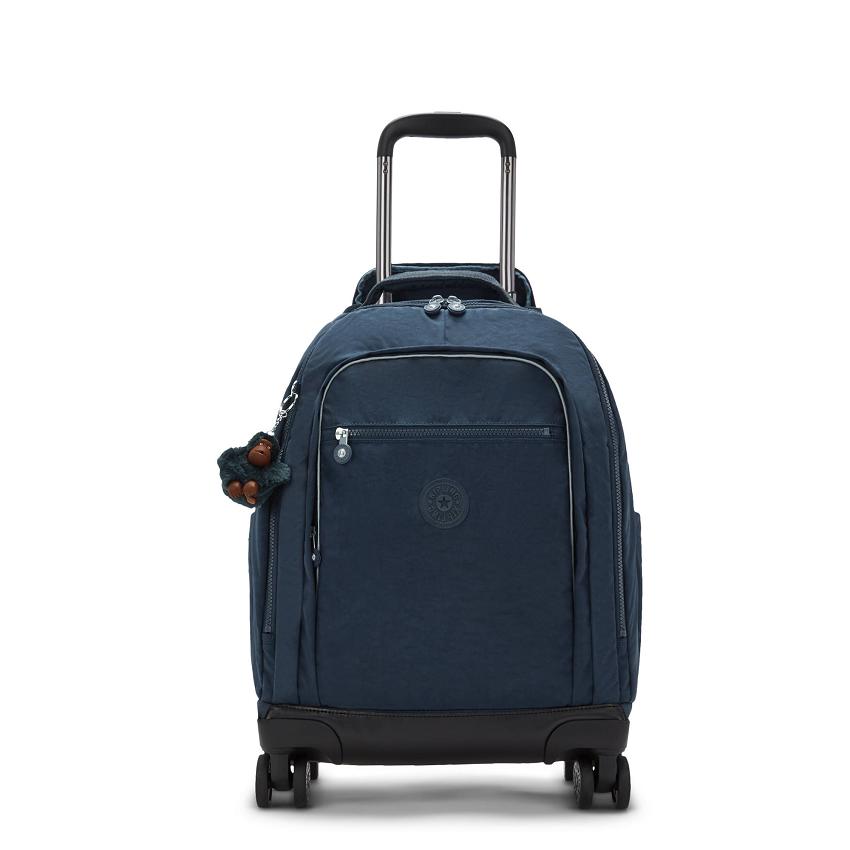 Kipling New Zea Rolling Backpacks Blue | UKKi2153I