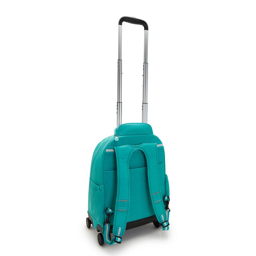 Kipling New Zea Rolling Backpacks Turquoise | UKKi2154O