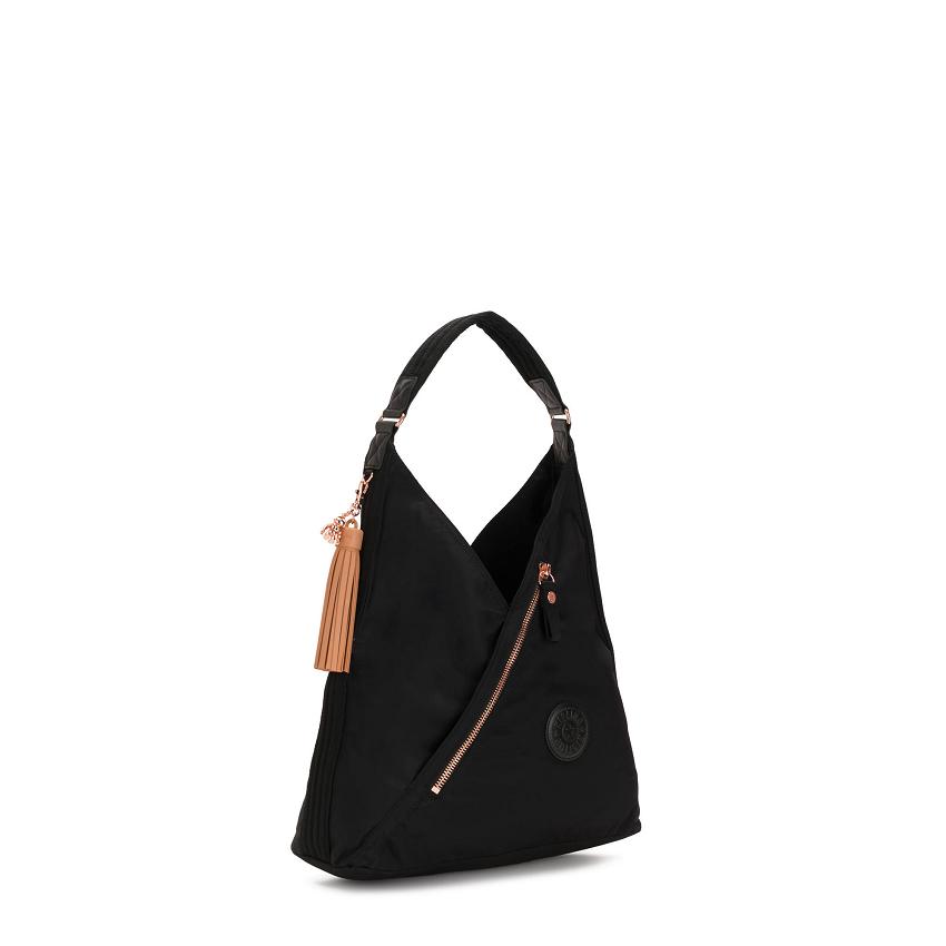 Kipling Olina Shoulder Bags Rose Black | UKKi1970S
