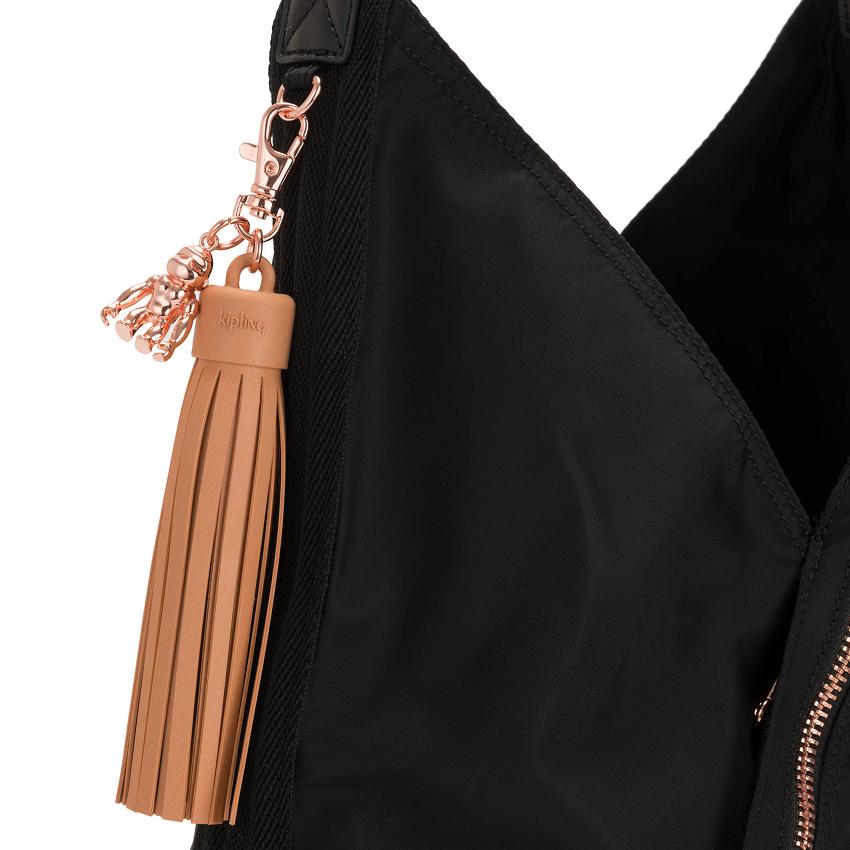 Kipling Olina Shoulder Bags Rose Black | UKKi1970S