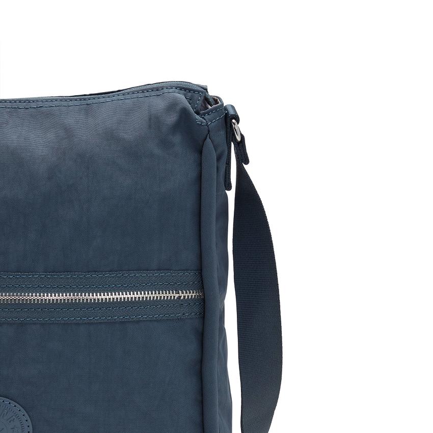 Kipling Oswin Shoulder Bags Navy Grey | UKKi1972F
