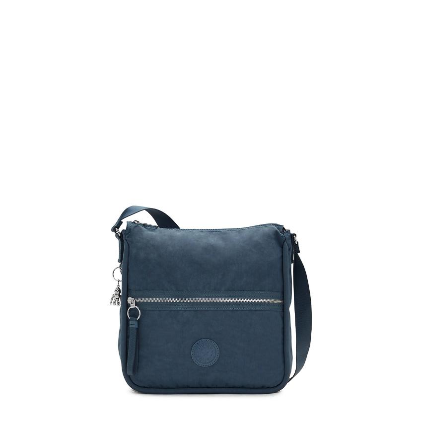 Kipling Oswin Shoulder Bags Navy Grey | UKKi1972F