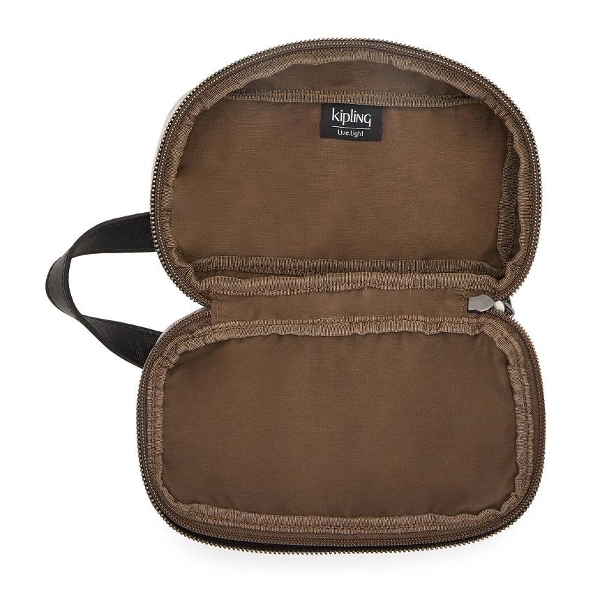Kipling Riaz Toiletry Bags Grey Black | UKKi2078Q