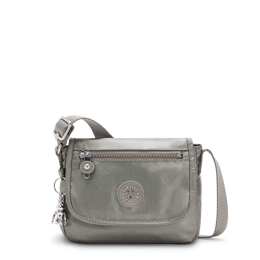 Kipling Sabian Metallic Handbags Grey Metal | UKKi1809G