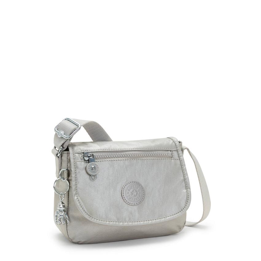 Kipling Sabian Metallic Handbags Silver | UKKi1812H