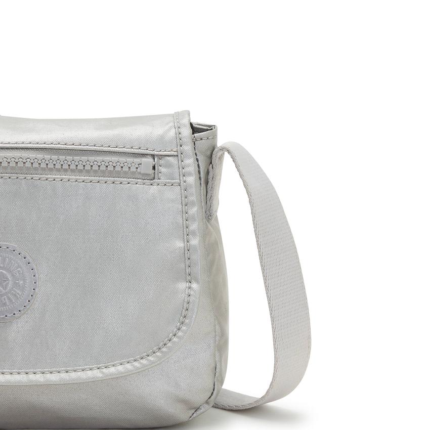 Kipling Sabian Metallic Handbags Silver | UKKi1812H