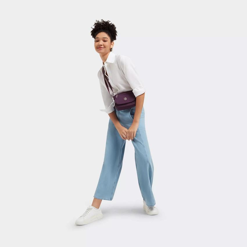 Kipling Sabian Mini Bags Purple | UKKi1884F