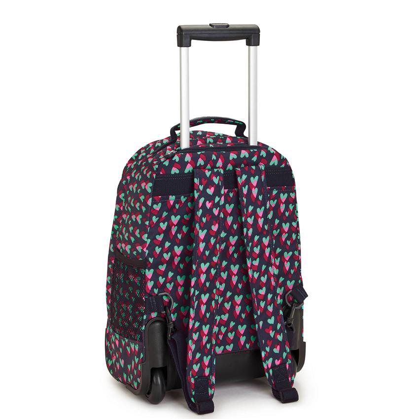 Kipling Sanaa Rolling Backpacks Black Pink | UKKi2155P